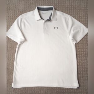 Under Armour Heatgear White Golf Shirt